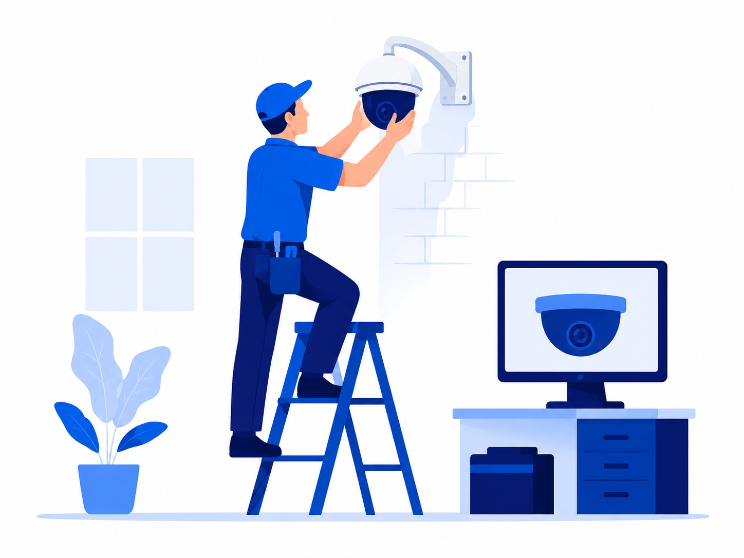 CCTV Installation & Service Training program illustration